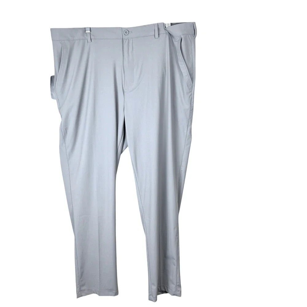 Greg Norman Performance Stretch Mens 40x30 Golf Pants NWT Lt Gray UPF Protection